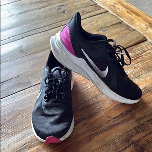 Nike Women's Downshifter 10 Black and Pink Running Shoes